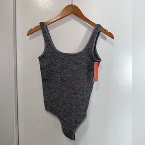 Gray tank bodysuit